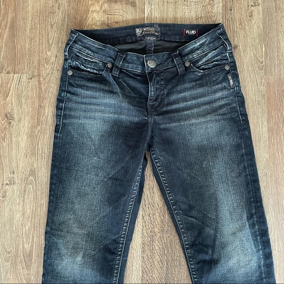 Silver Jean Capris - Picture 2 of 6